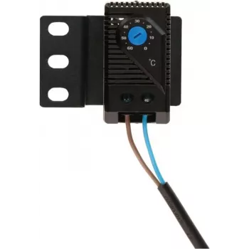 DSIT DS-Therm bimetalový termostat pro ovládání ventilátoru, 0-60°C, DIN lišta, kontakt NO