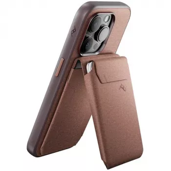 Magnetický držák karet se stojánkem Peak Design Mobile Wallet SlimLink pro MagSafe, Adobe Red