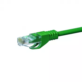 DSIT CAT5e U/UTP síťový patch kabel, 7 m, zelená, 100% měď, RJ45, Gigabit Ethernet
