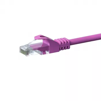 DSIT CAT5e U/UTP síťový kabel 10m růžová 100% měď