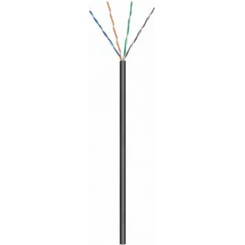 DSIT CAT6 U/UTP 50 m venkovní síťový kabel černý CCA (DC-OUT-UTP6CCA-50S)