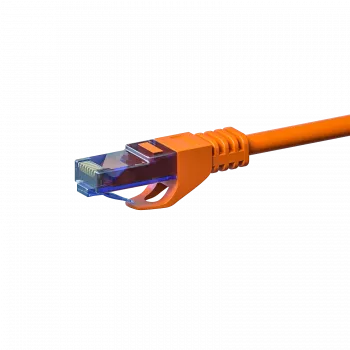DSIT UTP CAT6a patch kabel, 0,25 m, oranžový, 100% měď (DC-U6A6-002)
