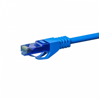 DSIT CAT6a U/UTP 100% měď patch kabel, 1,5 m, modrý, RJ45, 10 Gbit/s, 500 MHz
