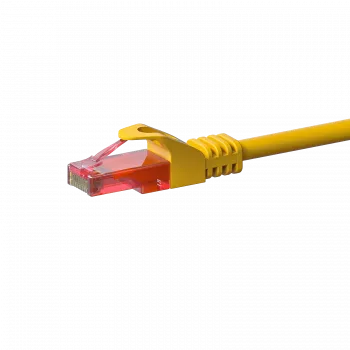 DSIT CAT6 síťový kabel U/UTP 0,15 m žlutý 100% měď (DC-67-001)