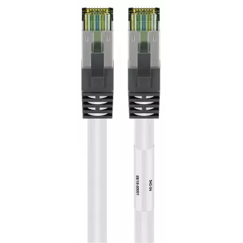 DSIT RJ45 síťový kabel S/FTP PiMF CAT 8 bílý 0,25 m