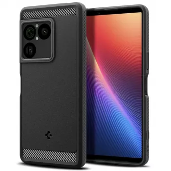 SPIGEN Rugged Armor pouzdro pro Sony Xperia 1 VIII, matně černé, ACS11315