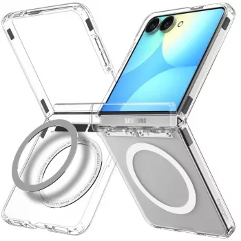 SPIGEN Ultra Hybrid Pro MagSafe Galaxy Z Flip8 čiré/bílé