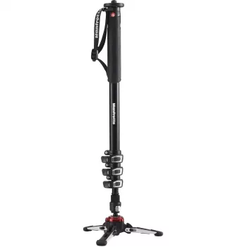 Hliníkový 4sekční video monopod Manfrotto MVMXPROA4 XPRO Monopod+ se základnou FluidTech černý