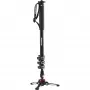 Hliníkový 4sekční video monopod Manfrotto MVMXPROA4 XPRO Monopod+ se základnou FluidTech černý