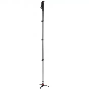 Hliníkový 4sekční video monopod Manfrotto MVMXPROA4 XPRO Monopod+ se základnou FluidTech černý