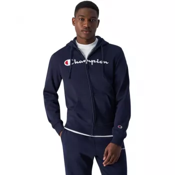 Champion Men's Full Zip Hoodie 220255 BS501, Navy Blue, Size M