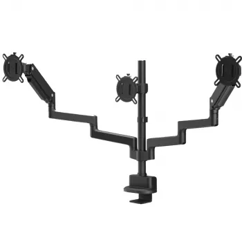 One For All DM4310 Solid Triple Monitor Arm Desk Mount for 13-35 inch Screens, 10kg per Arm, Black