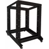 DSIT 18U 19 inch Freestanding Rack Cabinet on Casters, 600x800x1000 mm, Unassembled, Black