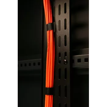 DSIT vertikální panel pro správu kabelů 18U šířka 30 cm černý (DS-CABLETRAY-18U-30)