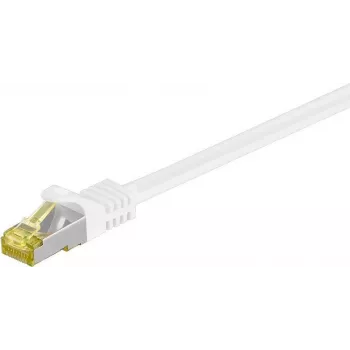 DSIT RJ45 síťový kabel S/FTP (PiMF) Cat.7, bílý, 15m (DC-72-150)