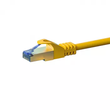 DSIT CAT 6a S/FTP LSOH síťový patch kabel, 0,25 m, žlutý