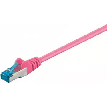 DSIT CAT 6a S/FTP LSOH patch kabel, 0,25 m, růžový