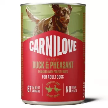 Carnilove konzerva pro psy s kachnou a bažantem, 400 g, bezobilná