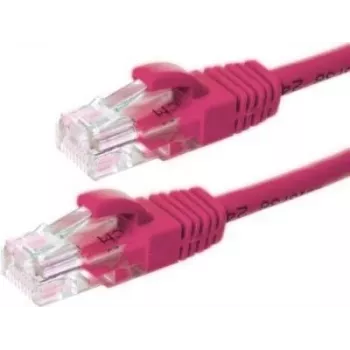 DSIT CAT6 síťový kabel U/UTP, 2 m, růžový, 100% měď (DC-69-020)