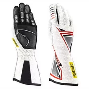 Sabelt G39 Sim Racing Gloves - Size M, White
