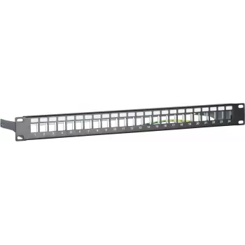 DSIT DS-Patch-24STP 24-Port Keystone Patch Panel S/UTP 1U Black