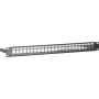 DSIT DS-Patch-24STP 24portový keystone patch panel S/UTP 1U černý