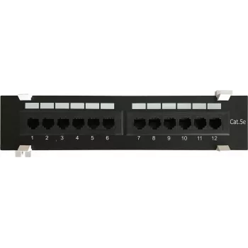 DSIT CAT 5e nástěnný patch panel 12 portů UTP