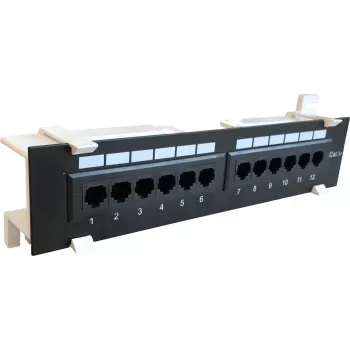 DSIT CAT 5e nástěnný patch panel 12 portů UTP