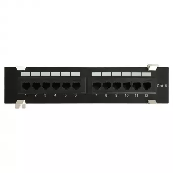 DS-IT CAT 6 nástěnný patch panel, 12 portů UTP (DS-Patch6-12UTP-WM)
