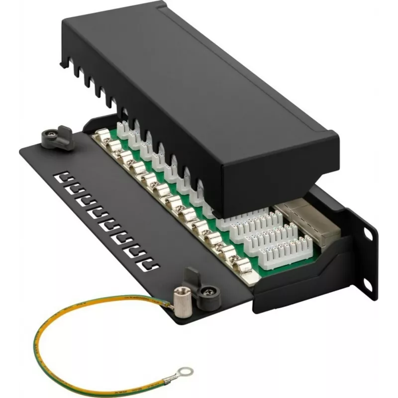 DSIT DS-10Patch6a-12STP 10 inch 12portový STP CAT 6a patch panel
