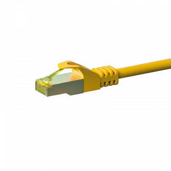 DSIT Cat.7 S/FTP PiMF Network Patch Cable, RJ45, Yellow, 0.25 m