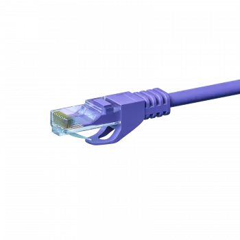 DSIT CAT 6 U/UTP Network Patch Cable, 7.5m, Violet, CCA, RJ45, 1 Gbps, 250 MHz