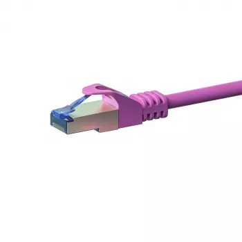 DSIT CAT 6a síťový kabel LSOH - S/FTP - 5 metrů - růžový - patch kabel