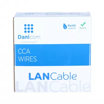 DSIT CAT6 S/FTP 50m Cable on Reel Grey CCA (DC-SFTP6CCA50-GRY)