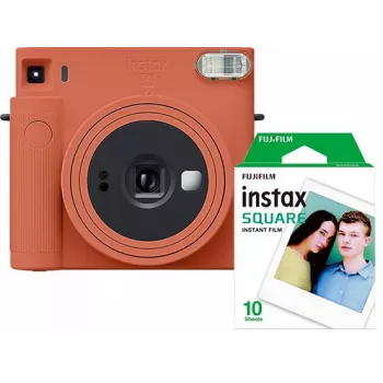 Fujifilm Instax Square SQ1 instantní fotoaparát, terakotově oranžový, s filmem (70100148679)