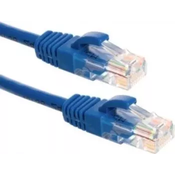 DSIT CAT6a síťový kabel 100% měď - U/UTP - 7,50 m - modrý (DC-U6A4-075)