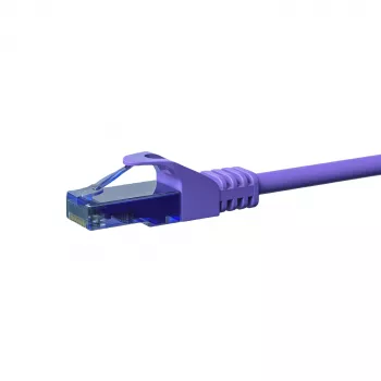 DSIT CAT6a U/UTP 100% Copper Patch Cable, 7.5m, Violet, RJ45, 10Gbps, 500MHz