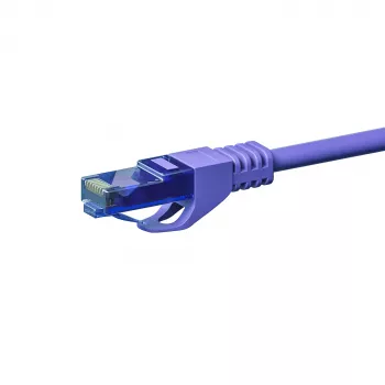 DSIT CAT6a U/UTP 100% Copper Patch Cable, 7.5m, Violet, RJ45, 10Gbps, 500MHz