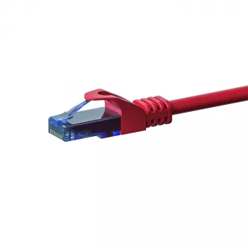 DSIT CAT6a síťový kabel 100% měď U/UTP 10 m červený (DC-U6A5-100)