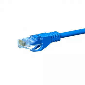 DSIT CAT5e U/UTP síťový patch kabel, 20 m, modrý, 100% měď (DC-54-200)