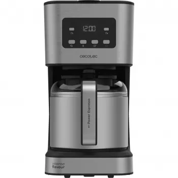 Cecotec Coffee 66 Drop & Thermo Time Drip Coffee Maker, 1.2L Thermal Carafe, 950W, Stainless Steel/Black