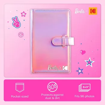 Kodak x Barbie mini fotoalbum pro 96 fotografií 2x3 inch, 16 stran, růžové (RODB2X3AC)