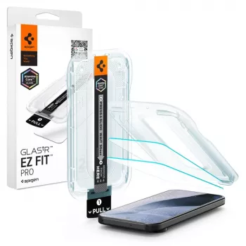 Tvrzené sklo displeje Spigen Glas.tR EZ Fit Pro AC 2-Pack pro Google Pixel 11 / Pixel 11 Pro - transparentní