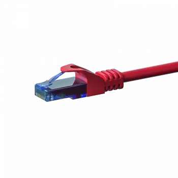 DSIT CAT6a U/UTP síťový patch kabel 7,5 m červený 100% měď