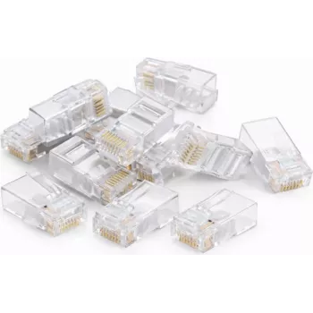 DSIT DANICOM UTP RJ45 CAT6 Pass Through síťový konektor pro flexibilní kabely - 10 kusů (DC-RJ45-UTP6-PT-10PCE)