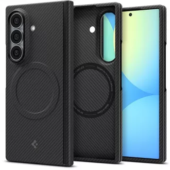 Spigen AirSkin Aramid MagSafe pouzdro pro Samsung Galaxy Z Fold 8 Ultra - matně černé
