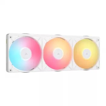 Trojbalení ventilátorů CORSAIR iCUE LINK RX360 II Unified Frame RGB bílých 120mm PWM