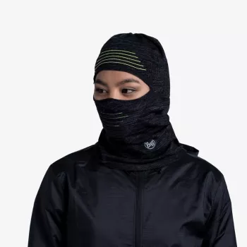 BUFF DryFlx Pro kukla - černá, bezešvý 4-směrný streč, termo, reflexní