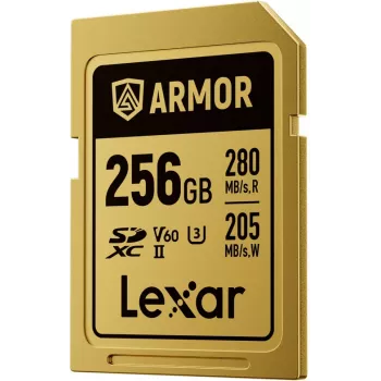 Lexar Professional ARMOR GOLD SDXC UHS-II paměťová karta, 256 GB, V60 (LSDAMGL256G-RNNNG)