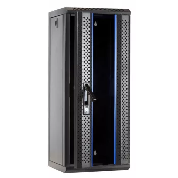 DSIT DS10-3315 15U 10 inch nástěnný serverový rozvaděč se skleněnými dvířky, 312x310x752 mm, černý